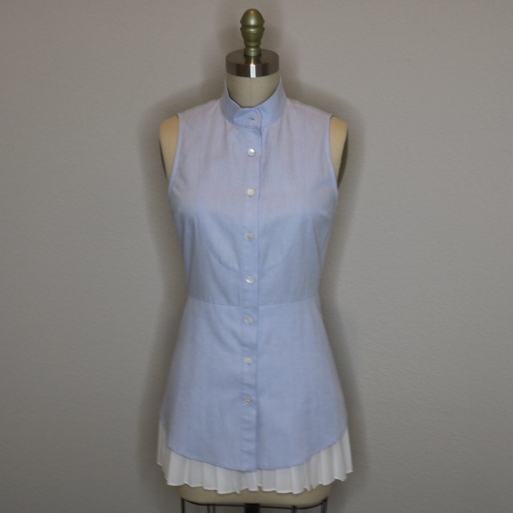 Tunic with Pleated Bottom